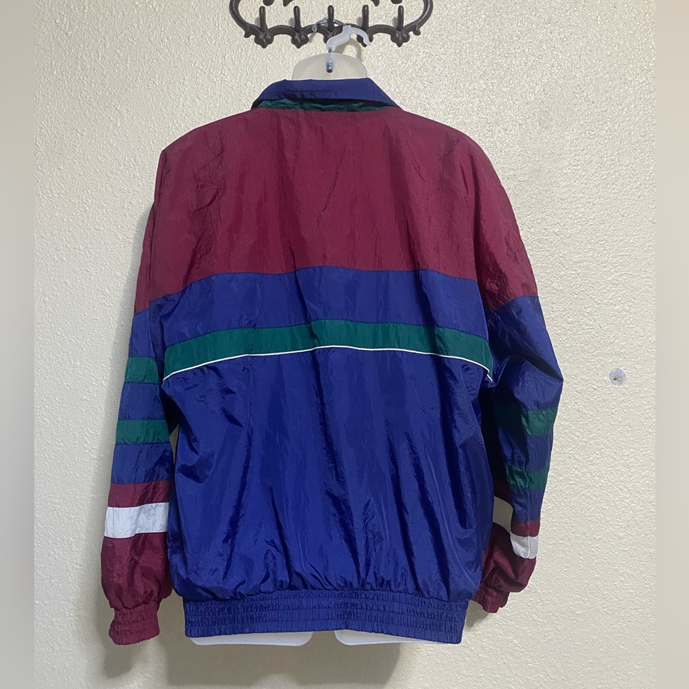 Spalding windbreaker track suit jacket, lined full‎ zip unisex size large - Picture 5 of 10